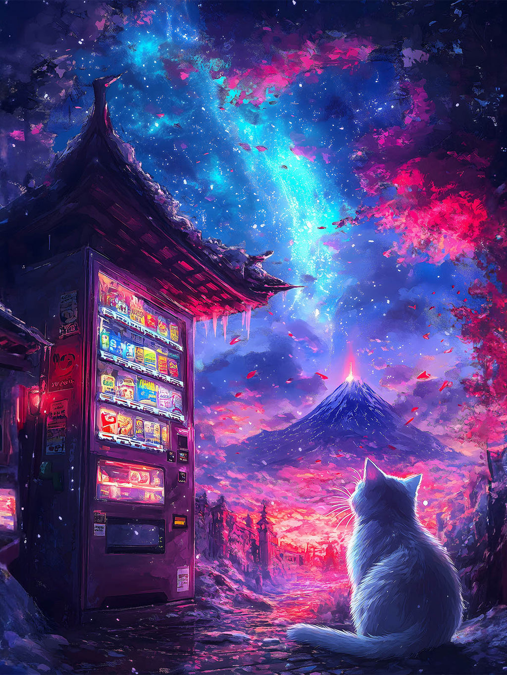 Diamond Painting – Mystische Nachtkatze