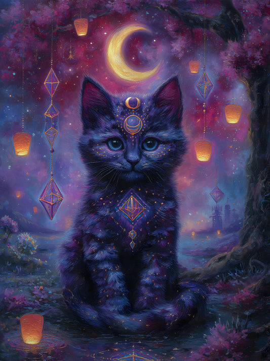 Diamond Painting - Mondlichtkater Benny