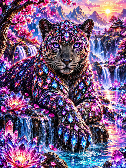 Diamond Painting - Juwelenwächter des Blütenreichs