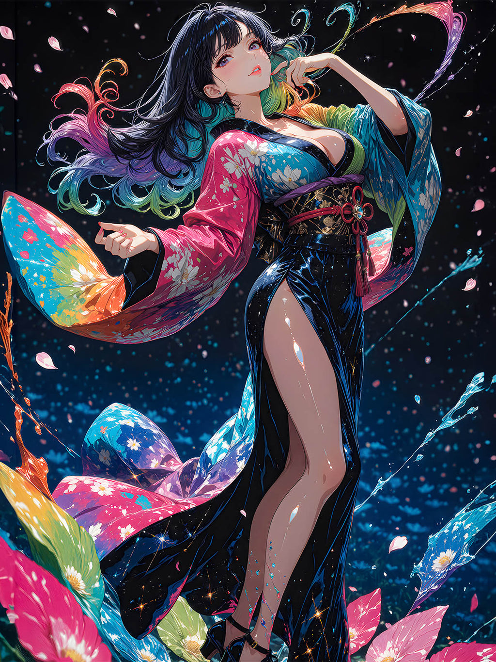 Diamond Painting - Regenbogenprinzessin