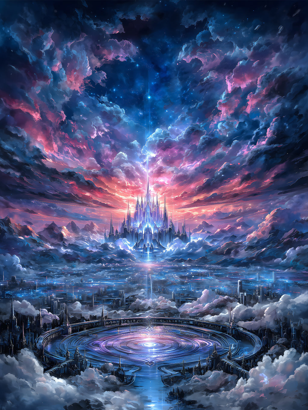 Diamond Painting - Himmelsstadt
