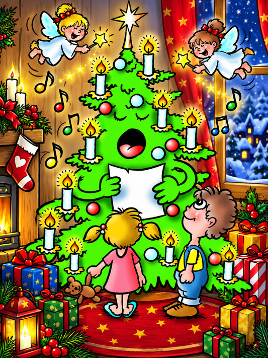 Diamond Painting - Der singende Weihnachtsbaum
