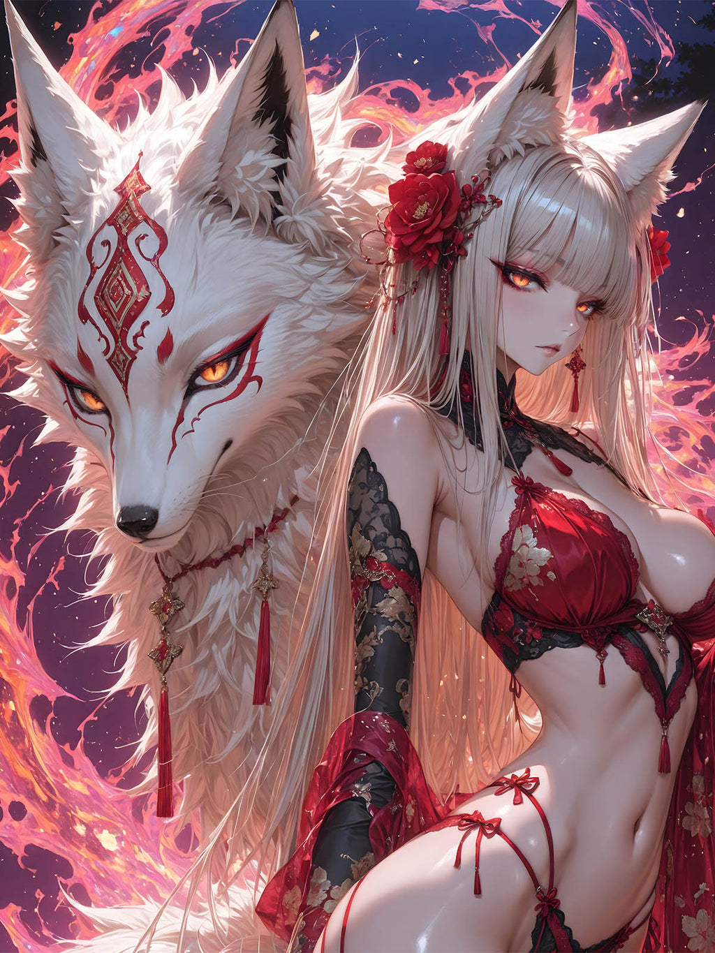 Diamond Painting – Flammenlady Flavia