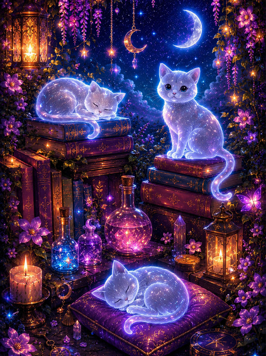 Diamond Painting - Katzengeister