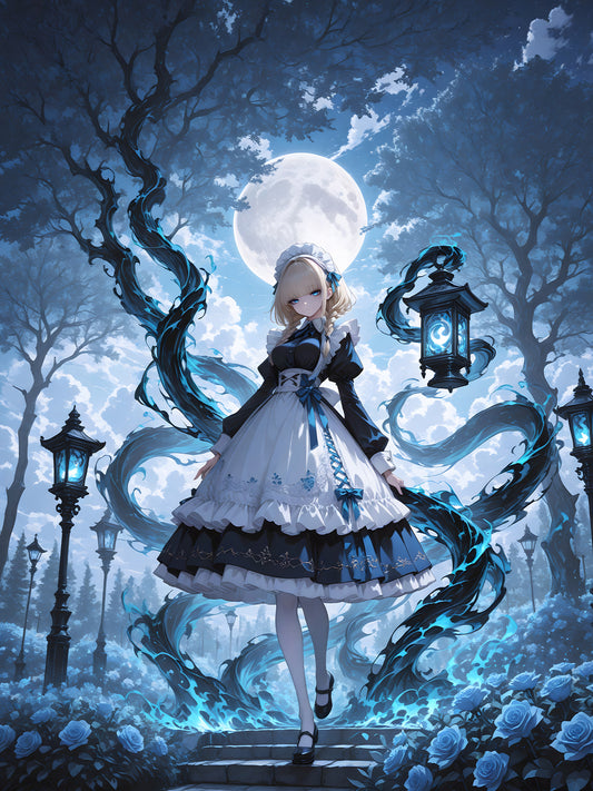 Diamond Painting - Mondlicht Puppenmädchen