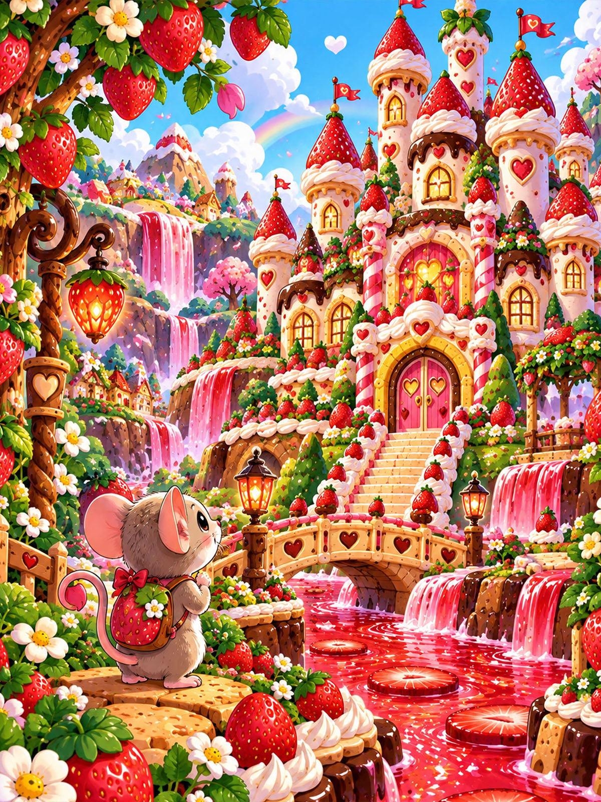 Diamond Painting - Erdbeerzauber
