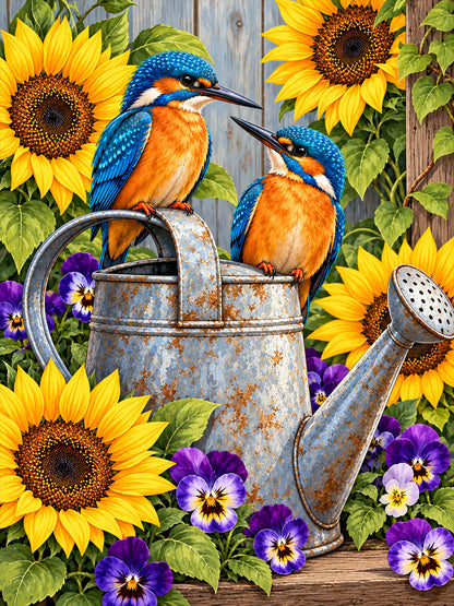 Diamond Painting - Sonnenblumengarten