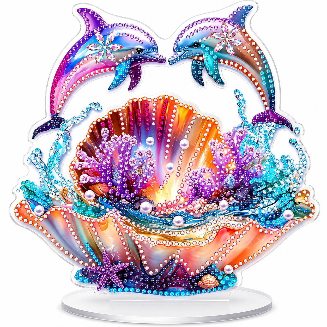 Diamond Painting Mini - Delfinpaar