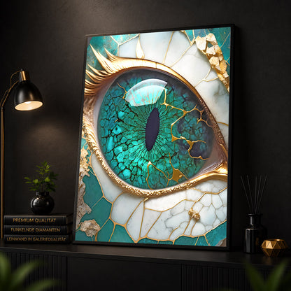 Diamond Painting - Smaragdauge des Drachen