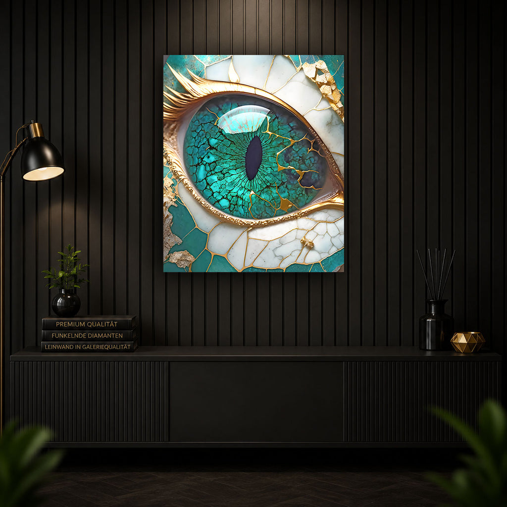 Diamond Painting - Smaragdauge des Drachen