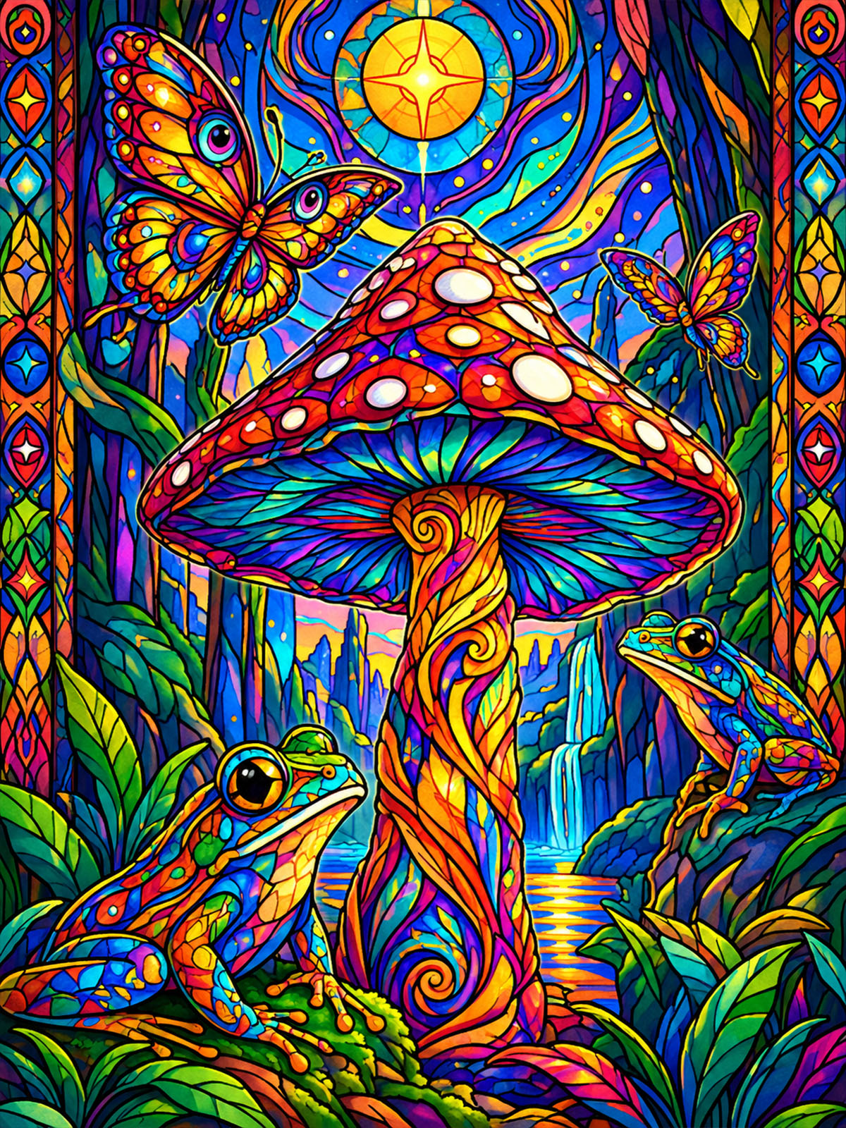 Diamond Painting - Regenbogenpilz