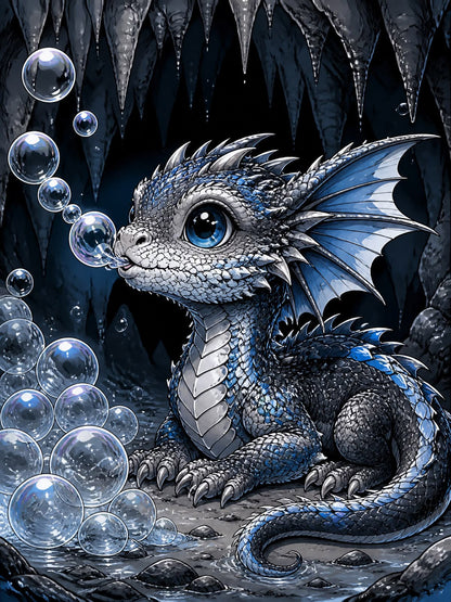 Diamond Painting - Seifenblasendrache