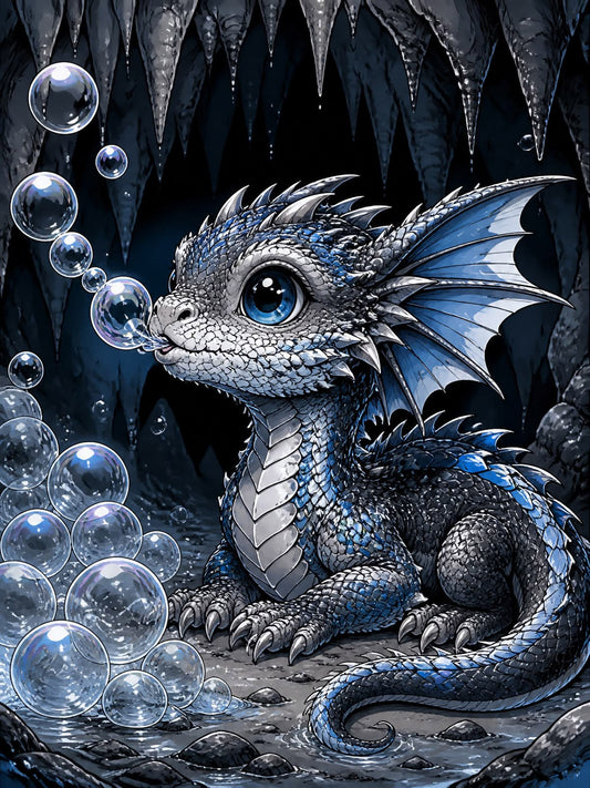 Diamond Painting - Seifenblasendrache