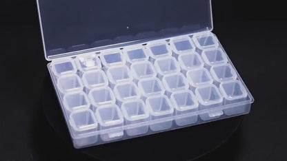 28-teilige Aufbewahrungsbox für Diamond Painting & Bastelzubehör – Stapelbar, Leicht & Tragbar