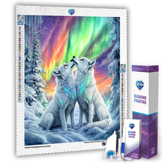Diamond Painting - Aurora Arktis 100% AB-Steine